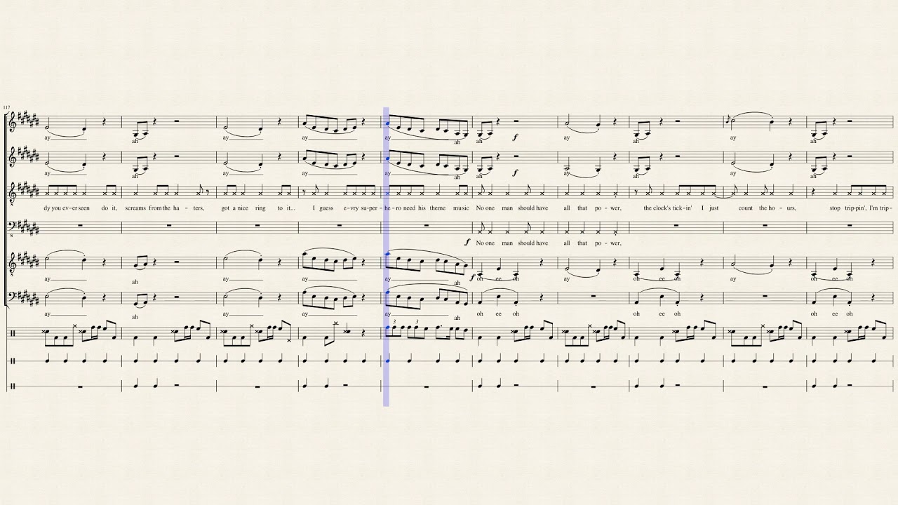 The Wizard Of Ahhhs Todrick Hall Ft Pentatonix Full Sheet Music W Lyrics Youtube