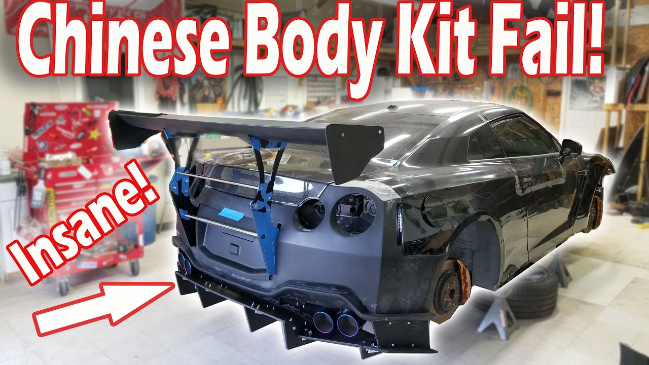 How To Install Widebody Kit On A Wrecked Salvage GTR R35 (Part 4