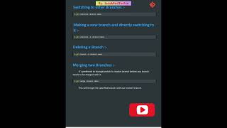 How to switch delete and merge two branch in git..|#git|#github