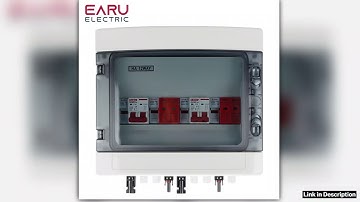 DC 500V 2 Input 2 Output Solar Photovoltaic PV Combiner Box With Surge Lightning Protection DC Fuse