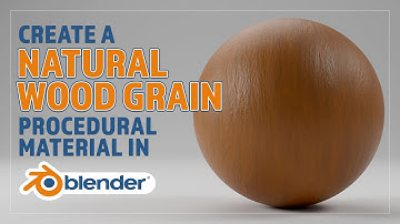 CREATE A NATURAL WOOD GRAIN PROCEDURAL MATERIAL IN BLENDER