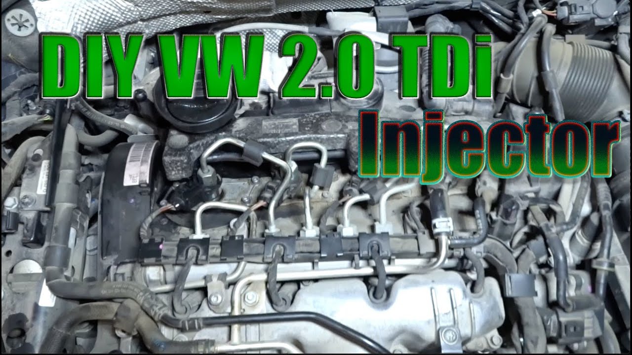 DIY How to Replace a 2.0 Tdi Injector CJAA - YouTube