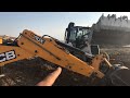 Hidromek backhoe loaders  vs jcb backhoe loaders work kapışma challenge