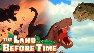 Top 10 SHARPTOOTH Fights! (The Land Before Time)