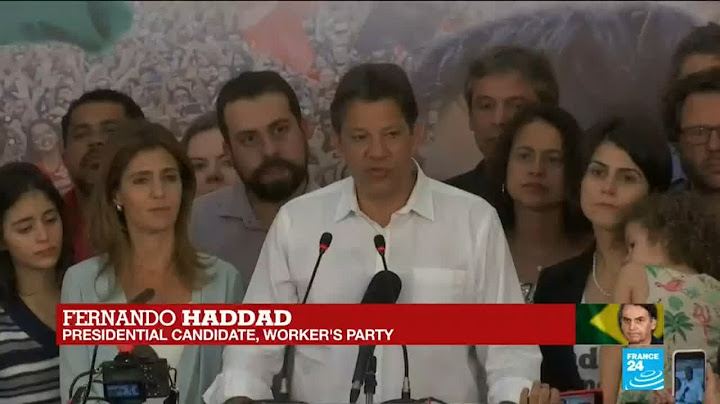 Brazil presidential elections: Worker's Party candidate Fernando Haddad speaks