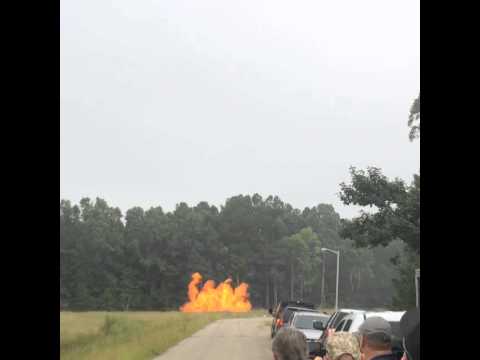 Wall of Fire Blast with Explosives