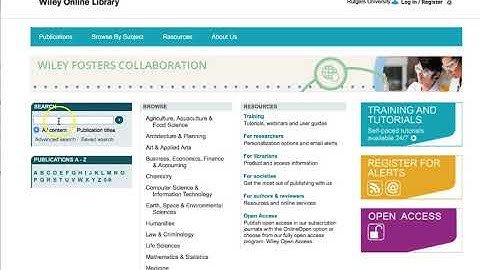 The Wiley Online Library