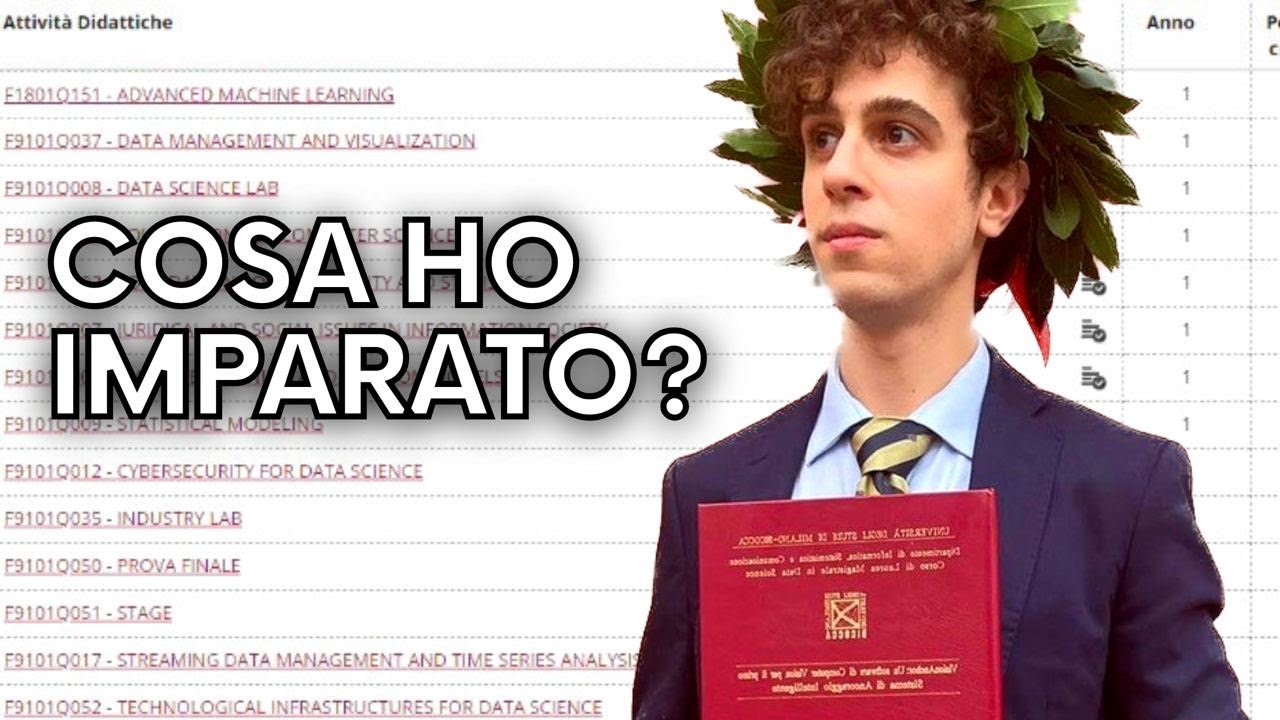 Mi sono LAUREATO in DATA SCIENCE all'UNIVERSITÀ BICOCCA 🎓