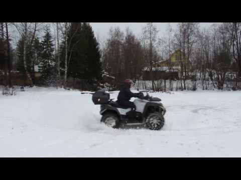 Квадрик (CFMOTO X8). Зима. Озеро. Drift)))