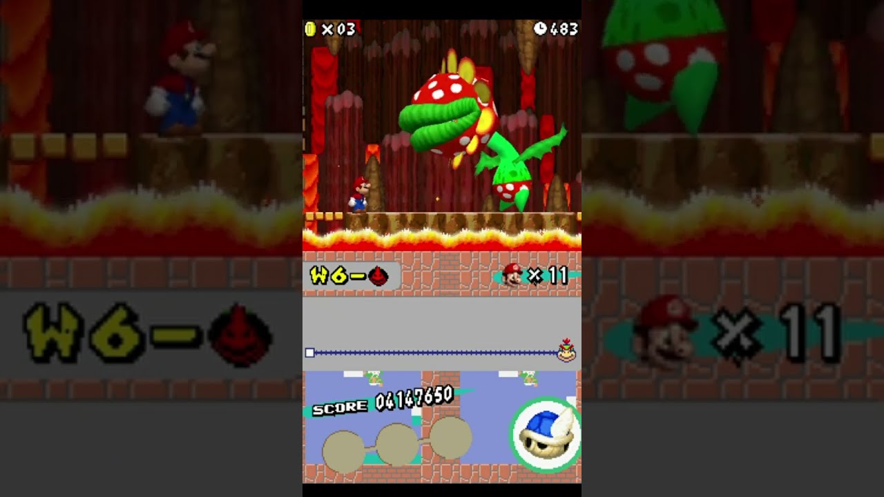 Improved Petey piranha fight: New++ Super Mario Bros