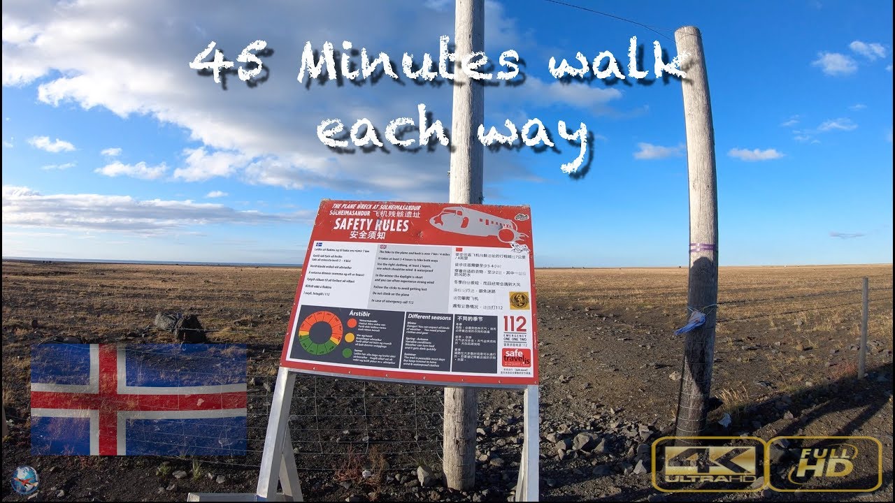 Walking to Solheimasandur Plane Wreck — Solheimasandur Plane Wreck — video poster