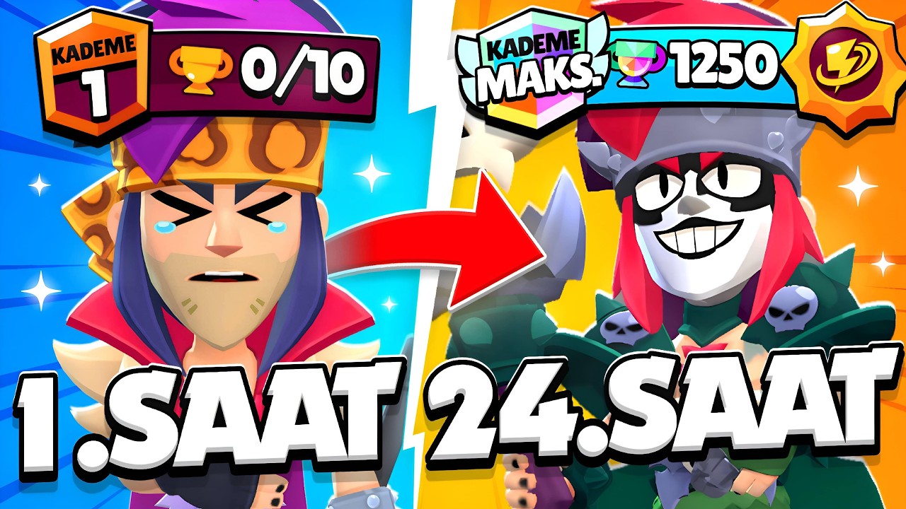 24 SAAT BOYUNCA ZİGGY OYNADIM! SIRALAMAYA GİRDİM! 😱 | Brawl Stars
