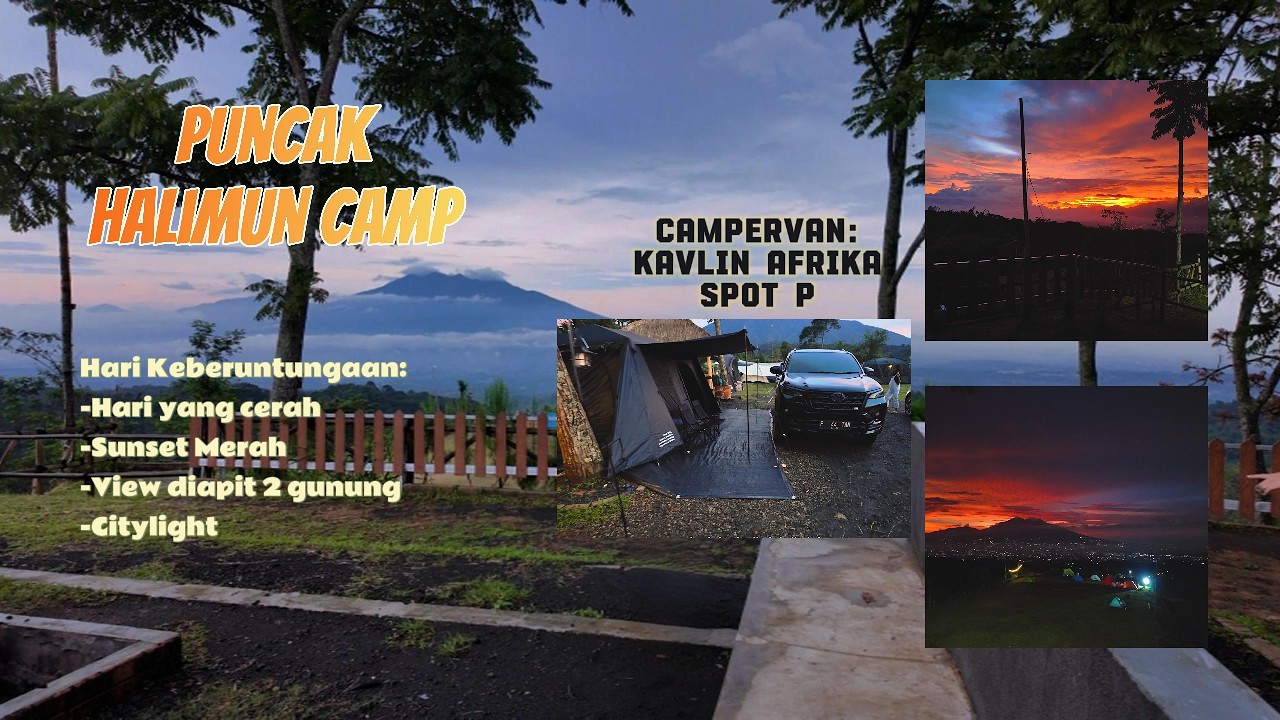 Langit Membara di Gunung Gede! Sunset Merah Paling Dramatis I Puncak Halimun Camp Spot Afrika