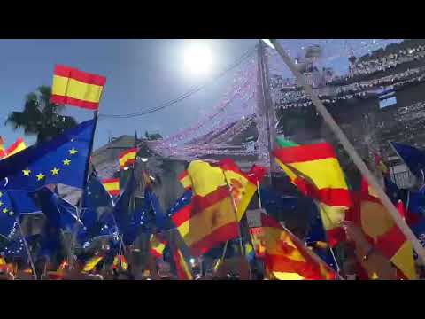 Huelva entona el himno de Andaluc&iacute;a en la concentraci&oacute;n contra la amnist&iacute;a