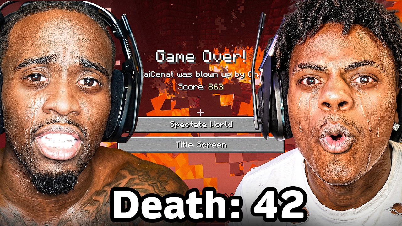 Every Time Kai Cenat & IShowSpeed Died In Minecraft Hardcore