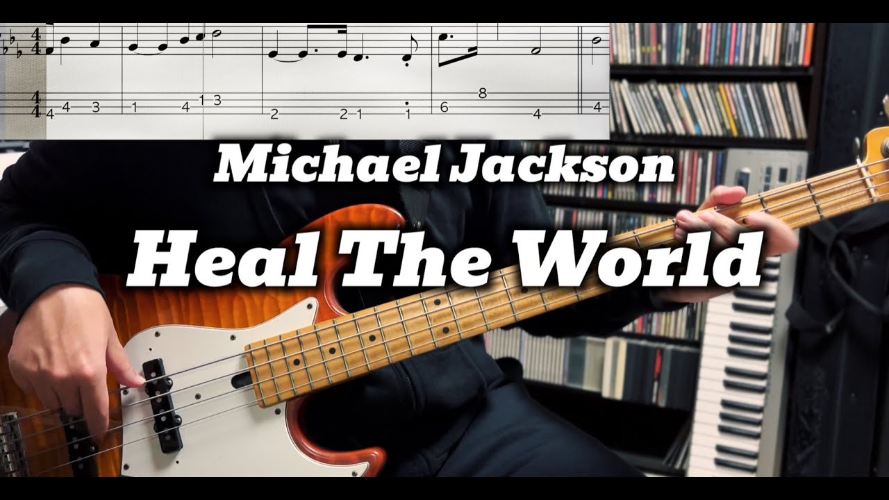 Michael Jackson - Heal The World (Bass Cover) TABS in Video | *Get the PDF on Patreon