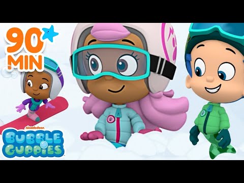 90 Minutes of Snowy Scenes & Songs with Bubble Guppies! ☃️ Bubble Guppies