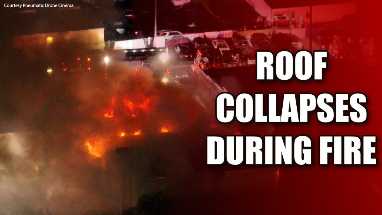 Fire rips through building in downtown Orlando - YouTube