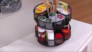 Nifty Spinning Dual Level Large Organizer Carousel on QVC