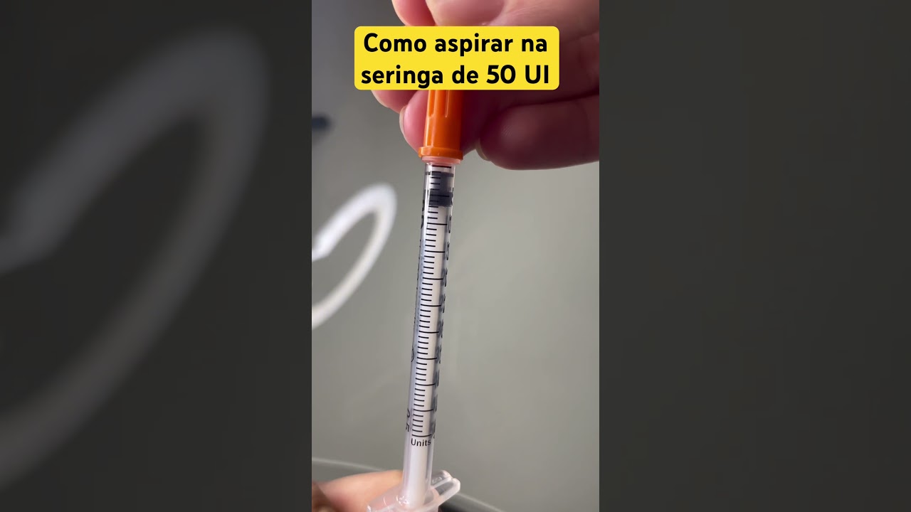 Você sabe como funciona a seringa de 50 UI 