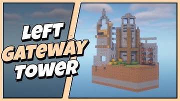 How To Build The Classic Minecraft Mini-Games Lobby - Episode 11 - The Left Gateway Tower