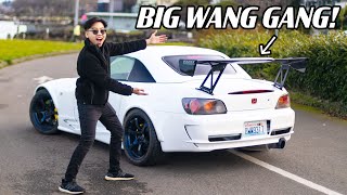 How to install a BIG WING on any car! *Honda S2000*