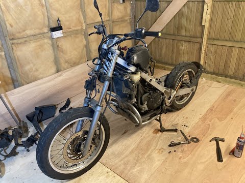 BMW f650 tidy up part 1