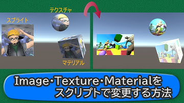 【Unity】画像、マテリアルの見た目をスクリプトで変更する方法