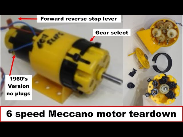 Moteur Réducteur MECCANO Ancien 9-12V – France – Jamais Déballé Sous Film