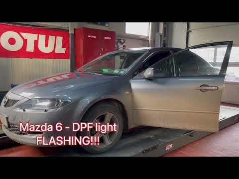 Mazda 6 - DPF light FLASHING!!! SOLVED! (P2459 - diesel particulate filter regeneration frequency)