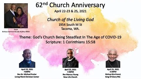 62nd COTLG Church Anniversary (Thursday Service) G...