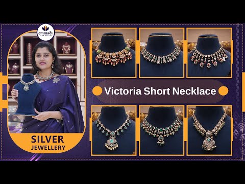 Victoria Short Necklace | Emmadi Silver Jewellery Kondapur OPP AMB MALL & Dilshukhnagar