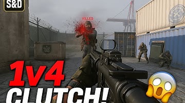 🔥 INSANE 1v4 CLUTCH in COD! | Search & Destroy 🤯 #hetchavda_official #codmobile