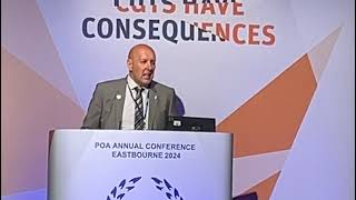 POA National Chair, Mark Fairhurst’s opening address to Conference 2024