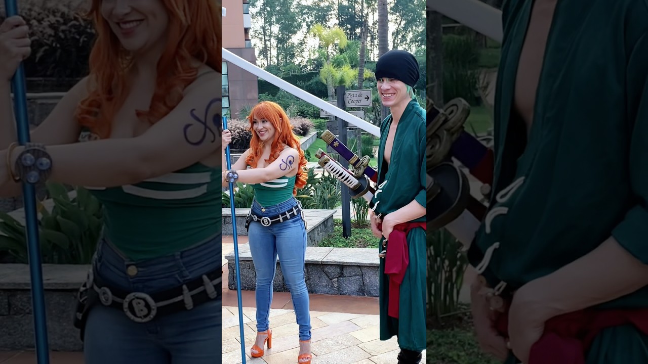 Luffy, Zoro e Nami - One Piece cosplay