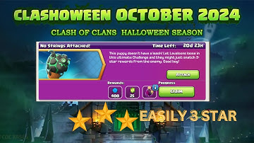 EASILY 3 STAR NO STRINGS ATTACHED CHALLENGE| Clash of clans | Mashup madness event