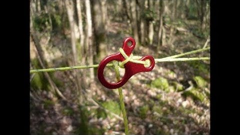 Quick easy way to tie a Loop Alien guy line tensioner