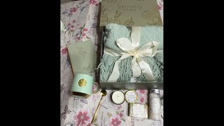 Unboxing this beautiful gift Self Care Gifts for Women Get Well Soon Gift Baskets, Mothers Day Birth