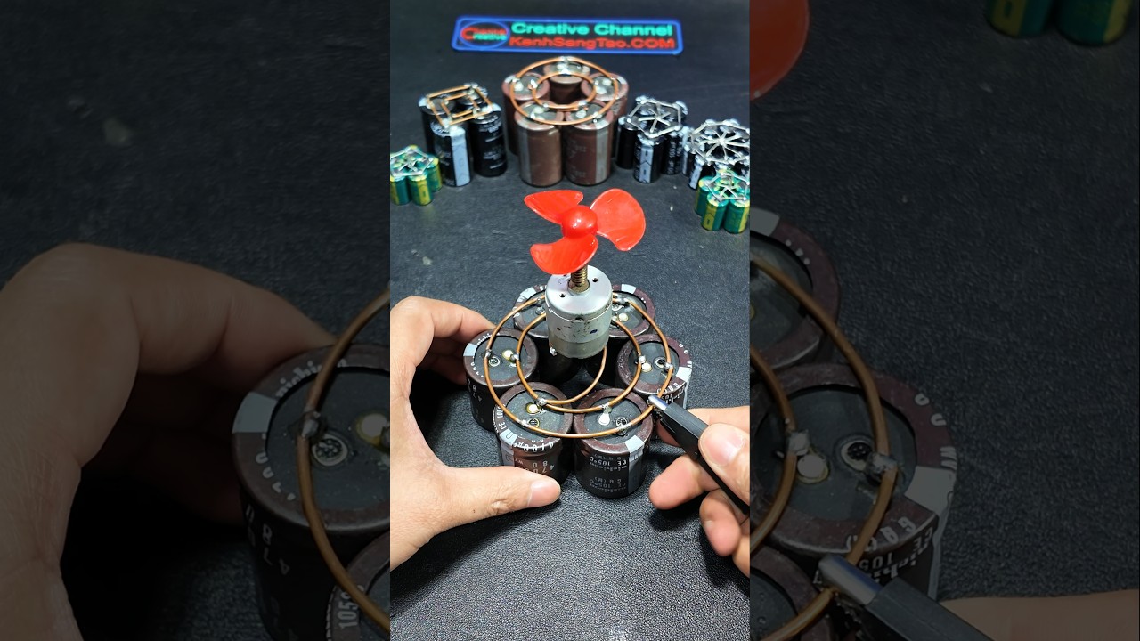 Test xả tụ với motor #test #motor