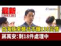 白海豚來襲北市釀135災情 蔣萬安：剩18件處理中【最新快訊】