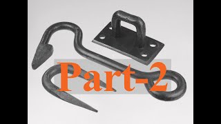 CBA/ABANA Level-1 Gate-Latch, Part-2. Welding and turning the hook.