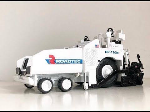 First Gear Roadtec RP-190E Asphalt Paver Review - YouTube