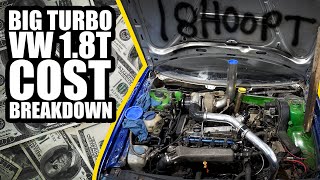 How much does a big turbo 1.8T cost to build?