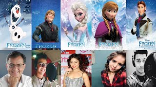 Frozen Movie Hindi Dubbing Artists|Hindi Dubbing Cast Behind Frozen #DubHub #Anna #Elsa #Frozen