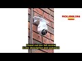 Review GlowPop Solar Powered Wireless Security Camera Outdoor with 360° View, AI Human Detection, Sp