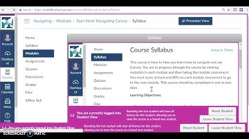 Navigating Canvas Course Tour
