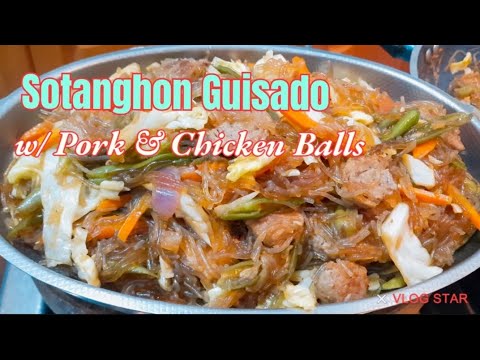 SOTANGHON GUISADO with Pork and Chicken balls masarap try nyu