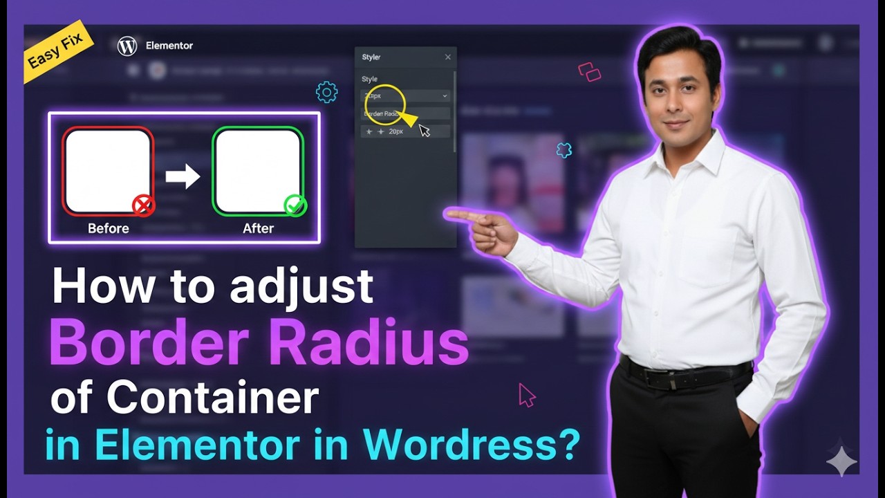 How to adjust Border Radius of Container in Elementor in Wordpress ...