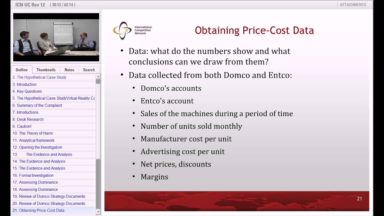 ICN Training on Demand: Predatory Pricing