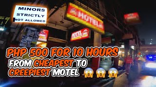 Reviewing Cheapest Motel in Manila GONE WRONG naging sobrang creepy | Php 500 for 10 HOURS!